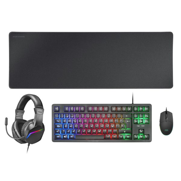 Combo 4 ans1 Mars gaming Mcp-RGB3 Black