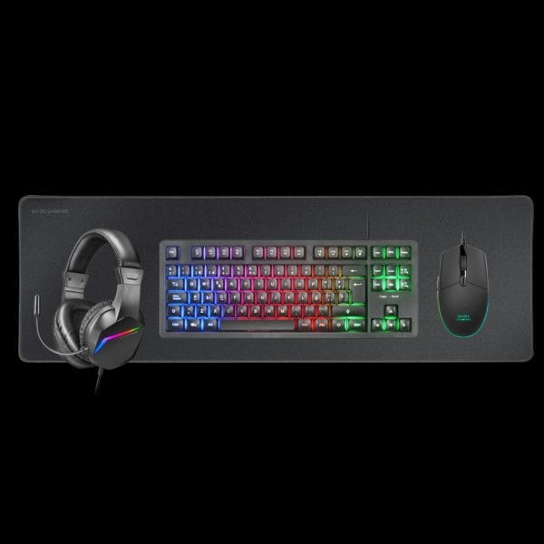 Combo 4 ans1 Mars gaming Mcp-RGB3 Black